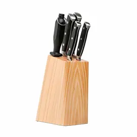 Set De 4 Cuchillos  + Chaira En Ace...