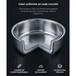 Set De Ollas Gadnic Cocina Acero Inoxidable Tricapa Mango Desmontable