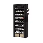 Organizador Zapatero Botinero Waggs Negro 9 Niveles 28 Pares
