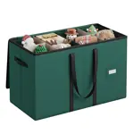 Caja de almacenamiento de figuras navideñas SONGMICS para 15 pulgadas, color verde