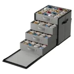 Caja de almacenamiento para adornos navideños SONGMICS URFB037G01, 64 ranuras