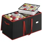 Caja de almacenamiento para adornos navideños SONGMICS Ink Black URFB035B01