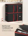 Caja de almacenamiento para adornos navideños SONGMICS Ink Black URFB035B01