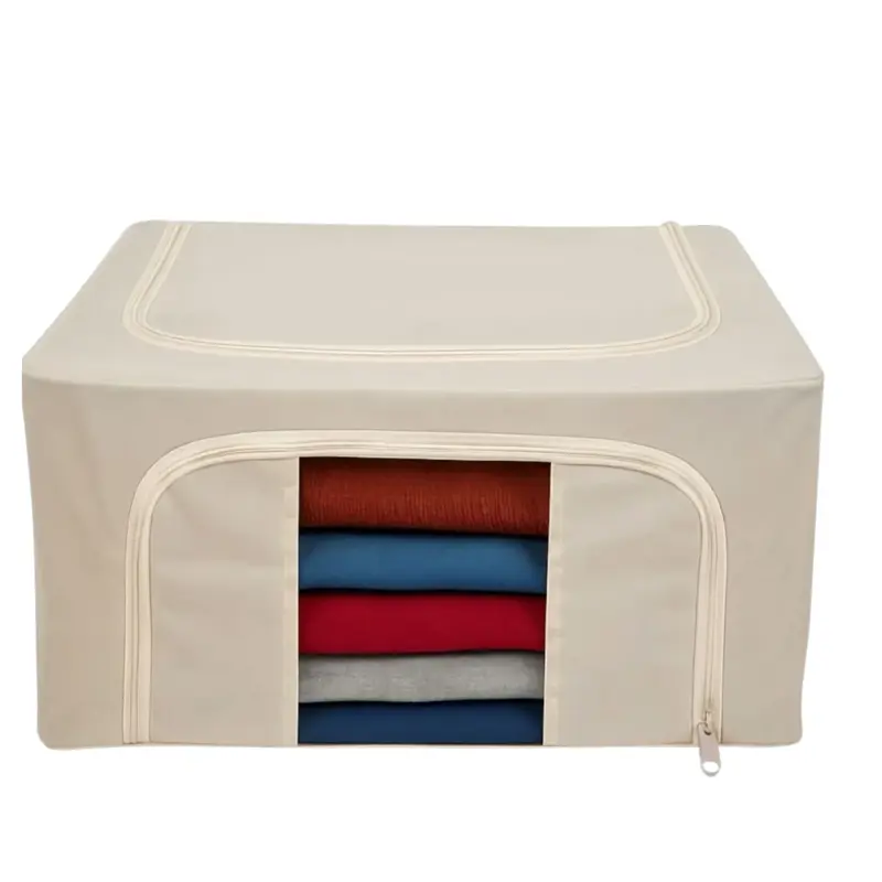 Organizador de ropa para placard con ventana y cierre Gris 100