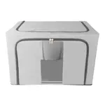 Organizador de ropa para placard con ventana y cierre Beige 100