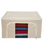 Organizador de ropa para placard con ventana y cierre Beige 24