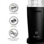 Espumero Smart-tek Mf900 Leche Fría/caliente 115ml Negro