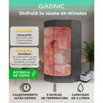 Sauna Portátil Gadnic Sauna de Vapor Hexagonal Con Silla Plegable 1200W