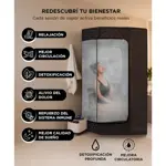 Sauna Portátil Gadnic Sauna de Vapor Hexagonal Con Silla Plegable 1200W