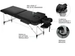 Camilla Para Masajes Gadnic Profesional Hasta 240kg 185x70cm Plegable Blanco