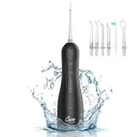 Irrigador Bucal Portátil Negro Care By Gadnic 300ml Recargable 4 Modos de Limpieza