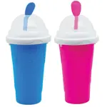 Slushy Maker Cup Slushie Maker, jugo de cola con leche, azul y rosa