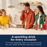 Paquete de arte SodaStream para hacer agua con gas con CO2 Black