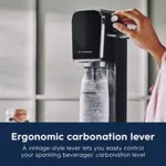 Paquete de arte SodaStream para hacer agua con gas con CO2 Black