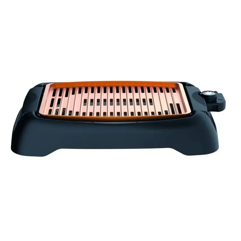 parrilla grill eléctrica cerámica winco w2015 negro