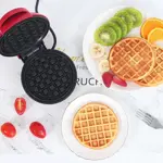 Mini Wafflera Eléctrica para Niños 110V/220V Black circular shape