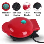 Mini Wafflera Eléctrica para Niños 110V/220V Black circular shape