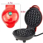 Mini Wafflera Eléctrica para Niños 110V/220V Black circular shape
