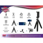 Tripode Araña 18cm Flexible con Rosca Universal Camara