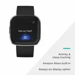 Reloj inteligente Fitbit Versa 2 Health & Fitness con Alexa Negro reacondicionado