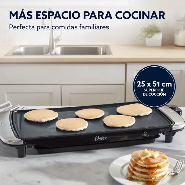 Plancha de asar Oster CKSTGD10MBKD Daiamond force