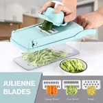 MANDOLINA CORTADOR RALLADOR MULTIPLE FRUTAS VERDURAS 10 EN 1