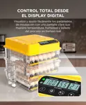Incubadora de Huevos Automatica Gadnic Capacidad 108 Huevos Expandible Ovoscopio Giro Automático