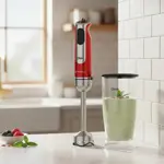 MINIPIMER OSTER 800W VASO MEDIDOR 700ML STICK MIXER ROJO