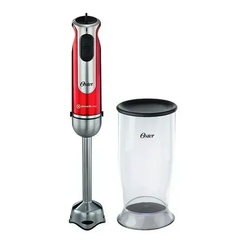 MINIPIMER OSTER 800W VASO MEDIDOR 700ML STICK MIXER ROJO
