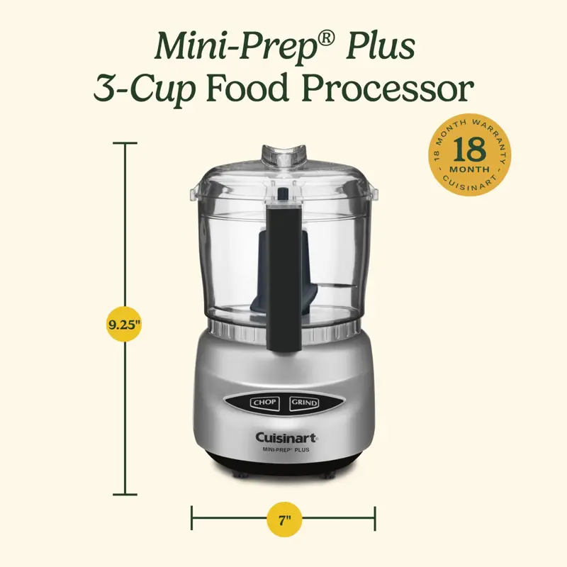 Procesador De Alimentos Mini Cuisinart DLC 2ABC Cromo Cepillado 250W