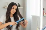 Planchita de Pelo Elegance 3D Blue Titanio - Tecnología 3D, Azul