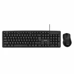Kit Teclado Cable + Mouse Inalambrico Targa Office 200