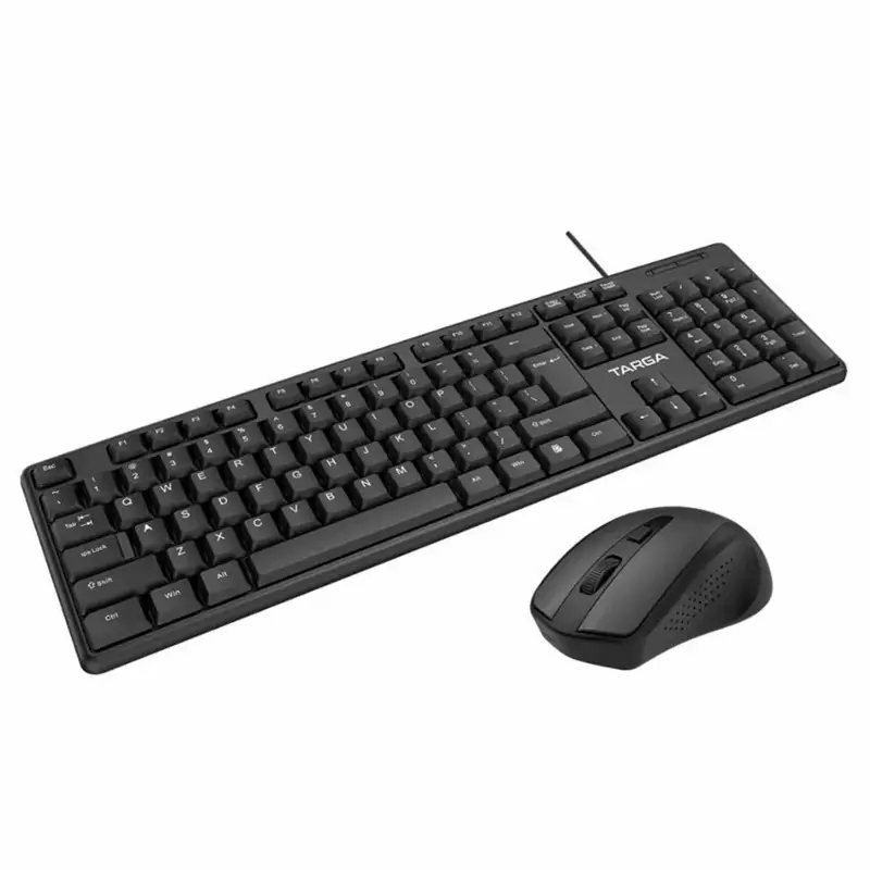 Kit Teclado Cable + Mouse Inalambrico Targa Office 200