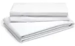 Pack x 2 sábanas planas hoteleras Cannon Blancas 2 1/2 plazas queen