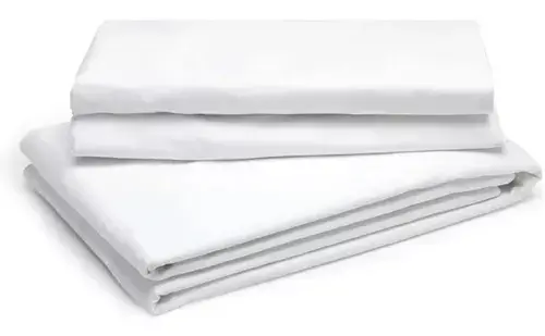 Pack x 2 sábanas planas hoteleras Cannon Blancas 2 1/2 plazas queen