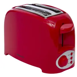 Tostadora Roja  2 900W 2 Rodaj...