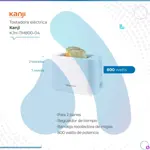 Tostadora KanjiHome KJH-TM800-04 Blanca 800W 2 Rodajas 6 Niveles