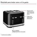 Tostadora KITCHENAID 4 Panes Black Matte LKMT4109RBM