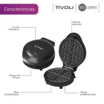 Waflera Tivoli 750w Calentamiento Rápido - Antiadherente