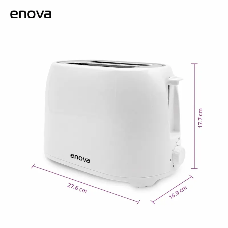 Tostadora eléctrica enova 750W 2 posiciones Blanca