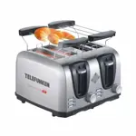 Tostadora Eléctrica Telefunken Easytoast Pro 1450w 4 Panes