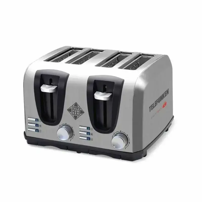 Tostadora Eléctrica Telefunken Easytoast Pro 1450w 4 Panes