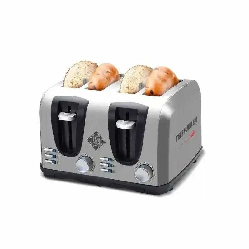 Tostadora Eléctrica Telefunken Easytoast Pro 1450w 4 Panes