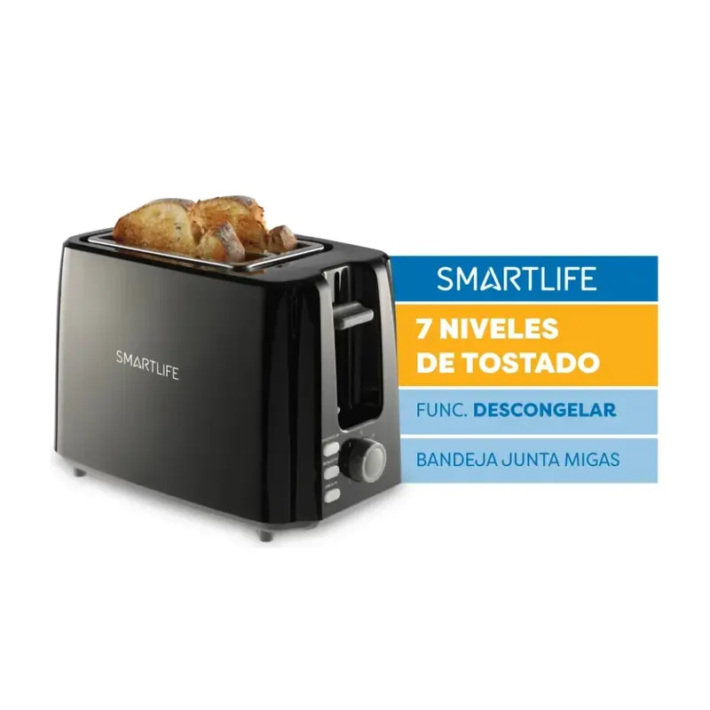 tostadora electrica smartlife 750w sl to1301b