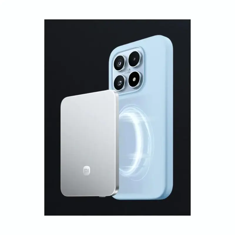 XIAOMI CARGADOR PORTATIL SUPER SLIM MAGNATIC 5000mah SILVER Y BLACK