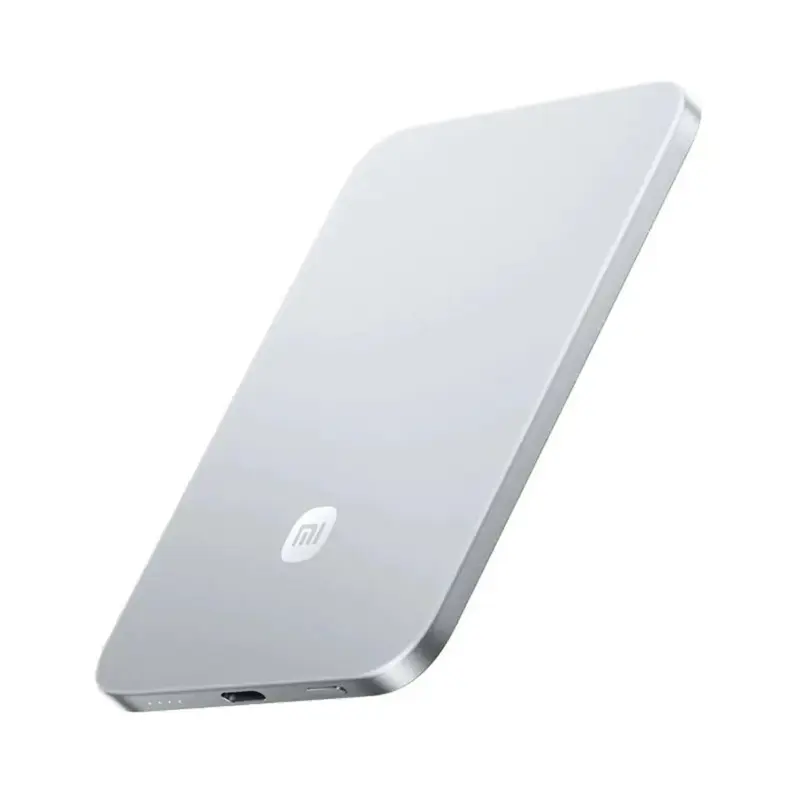 XIAOMI CARGADOR PORTATIL SUPER SLIM MAGNATIC 5000mah SILVER Y BLACK
