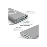 Cargador Portatil Power Bank Doble Inalambrico Qi 10000 Mah - GRIS 