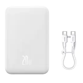 Cargador Portatil Blanco Inalambrico  Power Bank Car...