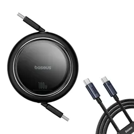 Mini Cable De Carga Retráctil  TipoC 1M 100W