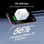 Cargador rápido Baseus USB C PPS de 45 W para iPhone 16/15